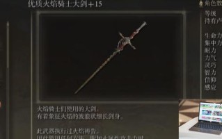 艾尔登法环dlc火焰骑士大剑平砍流配装分享
